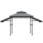 13.5 x 4 Feet Patio BBQ Grill Gazebo Canopy with Dual Side Awnings