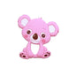 Silicone Teether Animal Koala Baby Teether Pendant Food Grade BPA Free Baby Teething Chew Charms Silicone Beads Toy