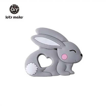 Silicone Teether Rodent Cartoon Animals 1pc Food Grade Silicone Pandents,  Teething Toys For Teeth Tiny Rod Baby Teethers Gift
