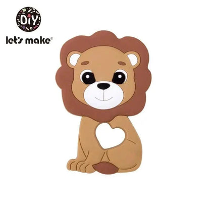 Silicone Teether Rodent Cartoon Animals 1pc Food Grade Silicone Pandents,  Teething Toys For Teeth Tiny Rod Baby Teethers Gift