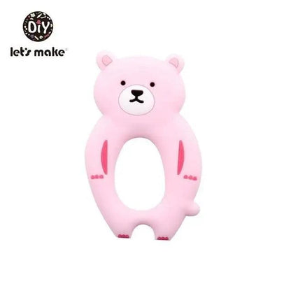 Silicone Teether Rodent Cartoon Animals 1pc Food Grade Silicone Pandents,  Teething Toys For Teeth Tiny Rod Baby Teethers Gift