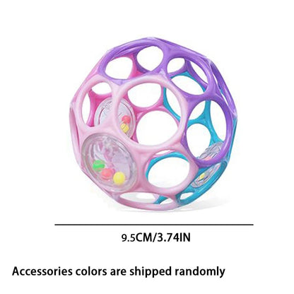 Soft Baby Grasping Rattle Ball | Sensory Development Toy with Bell for 0-24 Months