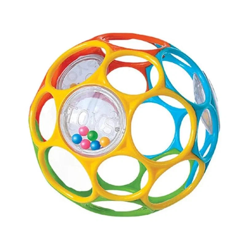 Soft Baby Grasping Rattle Ball | Sensory Development Toy with Bell for 0-24 Months