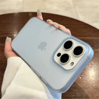Soft Matte Candy Transparent Phone Case | Shockproof Silicone Bumper Cover for iPhone 11 to 16 Series