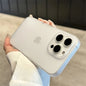 Soft Matte Candy Transparent Phone Case | Shockproof Silicone Bumper Cover for iPhone 11 to 16 Series