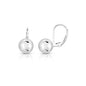 Sterling Silver 4mm Leverback Ball Earrings