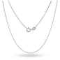 Sterling Silver .8MM Unisex Box Chain Necklace