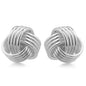 Sterling Silver Love Knot Stud Earrings