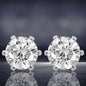 Sterling Silver Plated CZ Stud Earrings