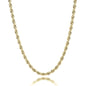Sterling Silver Rope Twisted Link Chain Necklace