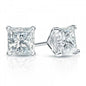 Swarovski Crystals Princess-Cut Stud Earrings