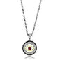 TK2527 - Two-Tone IP Gold (Ion Plating) Stainless Steel Chain Pendant