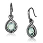 TK2821 - IP Light Black  (IP Gun) Stainless Steel Earrings with