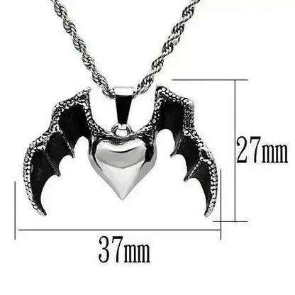 TK549 - High polished (no plating) Stainless Steel Chain Pendant with