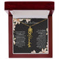 To My Beautiful Daughter Necklace I Birth Flower Necklace With Name I No Rain - No Flowers