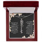 To My Beautiful Daughter Necklace I Birth Flower Necklace With Name I No Rain - No Flowers