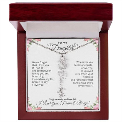 Birth Flower Necklace for Mom | Meaningful Mother's Day Gift from Daughter