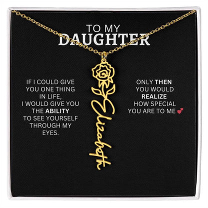 Birth Flower Necklace | Emotional Send Off Gift for Daughter Leaving for College