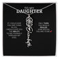 Birth Flower Necklace | Emotional Send Off Gift for Daughter Leaving for College