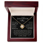 To My Daughter - Love Dad I Love Knot Necklace