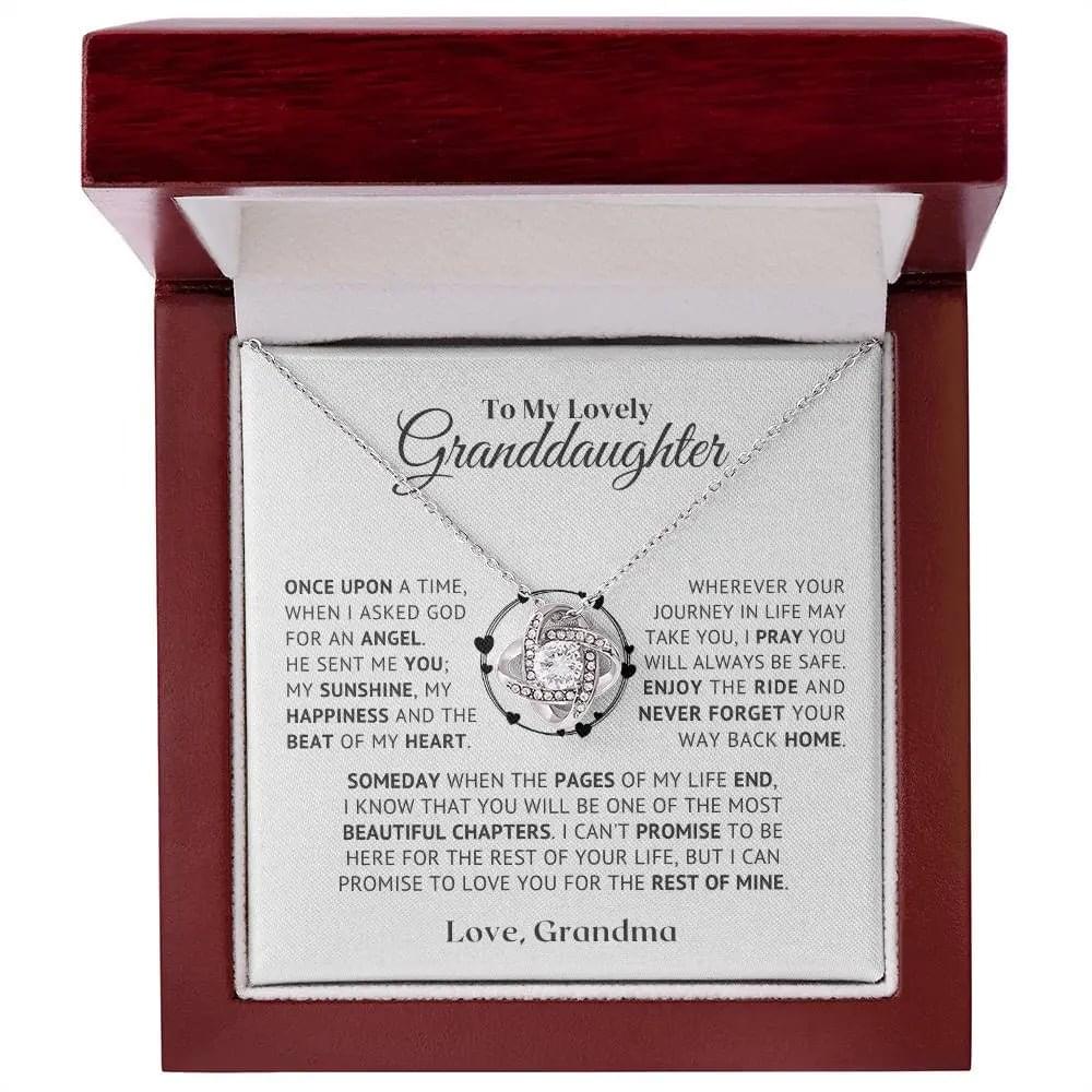 to my lovely granddaughter necklace from grandmom
