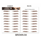 Trendy Waterproof  1 Piece Hair-liked Authentic Eyebrow Tattoo Sticker Waterproof Cosmetics Long Lasting Makeup False Eyebrows Stickers