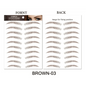 Trendy Waterproof  1 Piece Hair-liked Authentic Eyebrow Tattoo Sticker Waterproof Cosmetics Long Lasting Makeup False Eyebrows Stickers