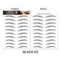 Trendy Waterproof  1 Piece Hair-liked Authentic Eyebrow Tattoo Sticker Waterproof Cosmetics Long Lasting Makeup False Eyebrows Stickers