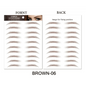 Trendy Waterproof  1 Piece Hair-liked Authentic Eyebrow Tattoo Sticker Waterproof Cosmetics Long Lasting Makeup False Eyebrows Stickers