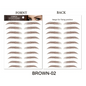 Trendy Waterproof  1 Piece Hair-liked Authentic Eyebrow Tattoo Sticker Waterproof Cosmetics Long Lasting Makeup False Eyebrows Stickers