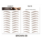 Trendy Waterproof  1 Piece Hair-liked Authentic Eyebrow Tattoo Sticker Waterproof Cosmetics Long Lasting Makeup False Eyebrows Stickers