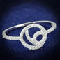TS519 Rhodium Sterling Silver Ring – AAA Clear CZ Solitaire