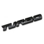 Turbocharged Metal Alloy 3D Car Sticker Badge | Sporty Decorative Car Emblem
