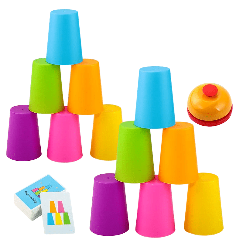 Two-Player Cup Stacking Game | Interactive Speed Challenge Toy