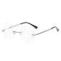 Unisex Elegant Diamond Shape Rimless Sunglasses Vintage Sun Glasses Cute Designs Excellent Gift For Summer