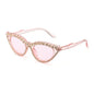 Unisex Elegant Diamond Shape Rimless Sunglasses Vintage Sun Glasses Cute Designs Excellent Gift For Summer