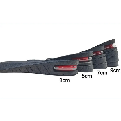 Unisex Height Increase Air Cushion 3-9cm Height Adjustable Cut Shoe Heel Insert Makes You Taller Foot Shoes Support