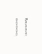 Uno De 50 Drop earrings with bead shaped links Silver