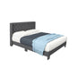 Twin/Full/Queen Size Upholstered Platform Bed with Button Tufted Headboard