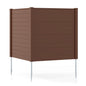 Freestanding 48 x 48 Inch Air Conditioner Fence with Metal Ground Stakes