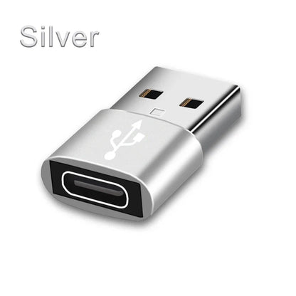 USB to Type-C Adapter | USB 3.0 / 2.0 Male to Type-C Female Converter for Charging and Data Sync