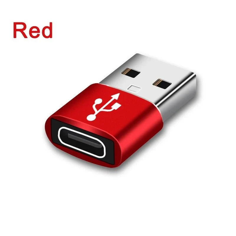 USB to Type-C Adapter | USB 3.0 / 2.0 Male to Type-C Female Converter for Charging and Data Sync
