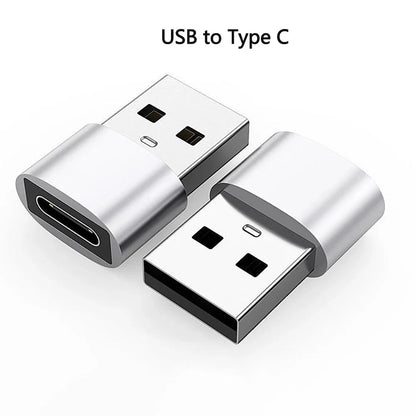 USB to Type-C Adapter | USB 3.0 / 2.0 Male to Type-C Female Converter for Charging and Data Sync