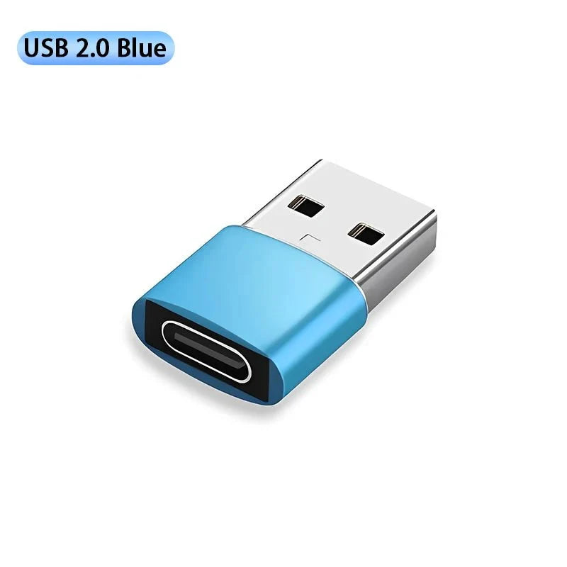 USB to Type-C Adapter | USB 3.0 / 2.0 Male to Type-C Female Converter for Charging and Data Sync