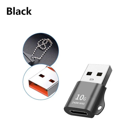 USB to Type-C Adapter | USB 3.0 / 2.0 Male to Type-C Female Converter for Charging and Data Sync