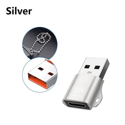 USB to Type-C Adapter | USB 3.0 / 2.0 Male to Type-C Female Converter for Charging and Data Sync