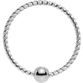 20G 3/8 So Twisted Captive Style Seamless Ring
