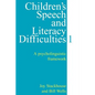 Children's Speech and Literacy Difficulties, Book 1: A Psycholinguistic Framework - Paperback