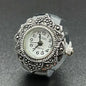 Vintage Punk Finger Watch Ring | Roman Numeral Quartz Mini Clock Jewelry