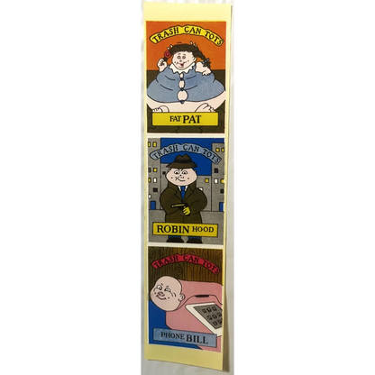 Trash Can Tots Complete Series Stickers 🗑️ Vintage 1980s NOS Vending Set, 10 Strips / 30 Characters